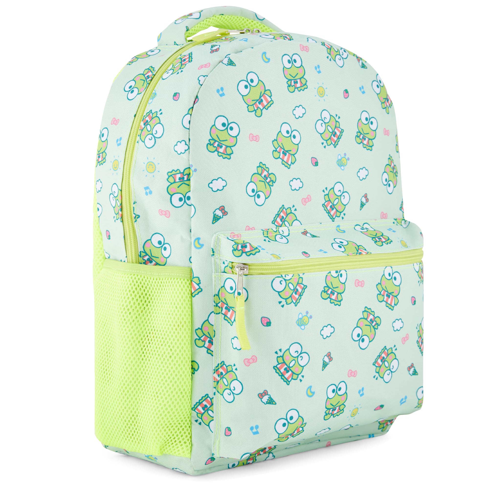 Mochila Escolar Sanrio Hello Kitty Allover Keroppi - Venta Internacional