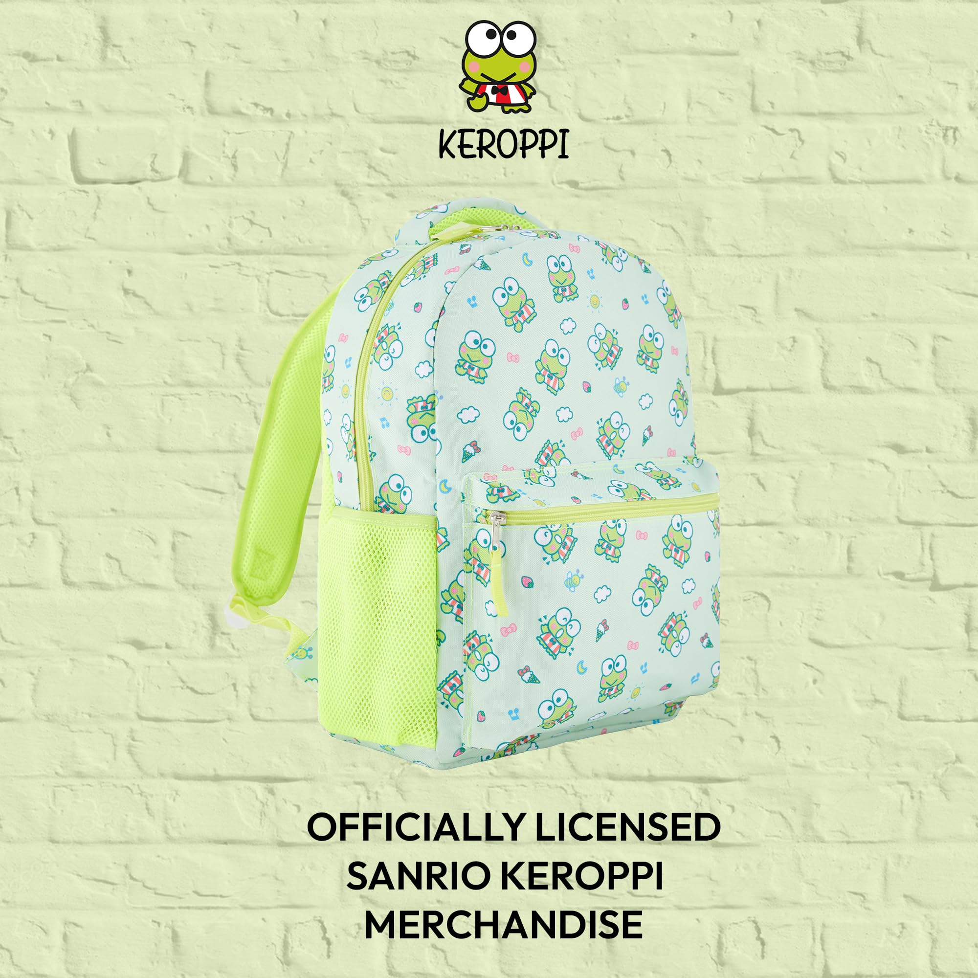 Foto 7 pulgar | Mochila Escolar Sanrio Hello Kitty Allover Keroppi - Venta Internacional