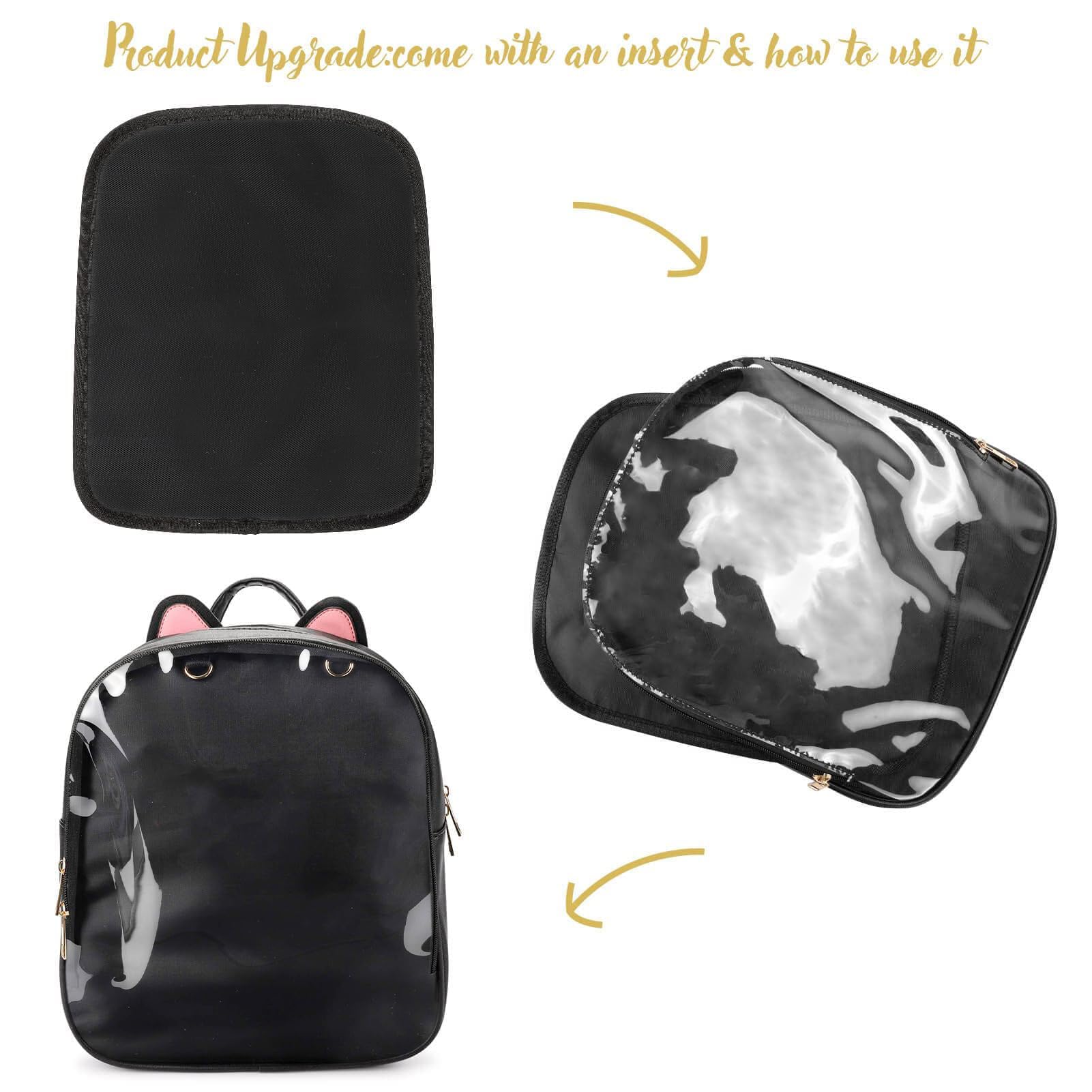 Foto 3 pulgar | Mochila Ita Bag Steamedbun con Pantalla de Alfileres y Orejas de Gato - Venta Internacional