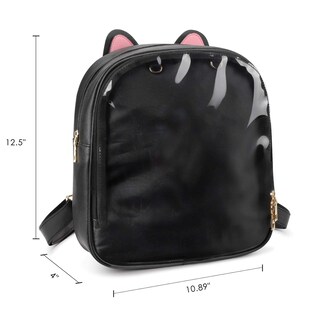 Foto 4 | Mochila Ita Bag Steamedbun con Pantalla de Alfileres y Orejas de Gato - Venta Internacional