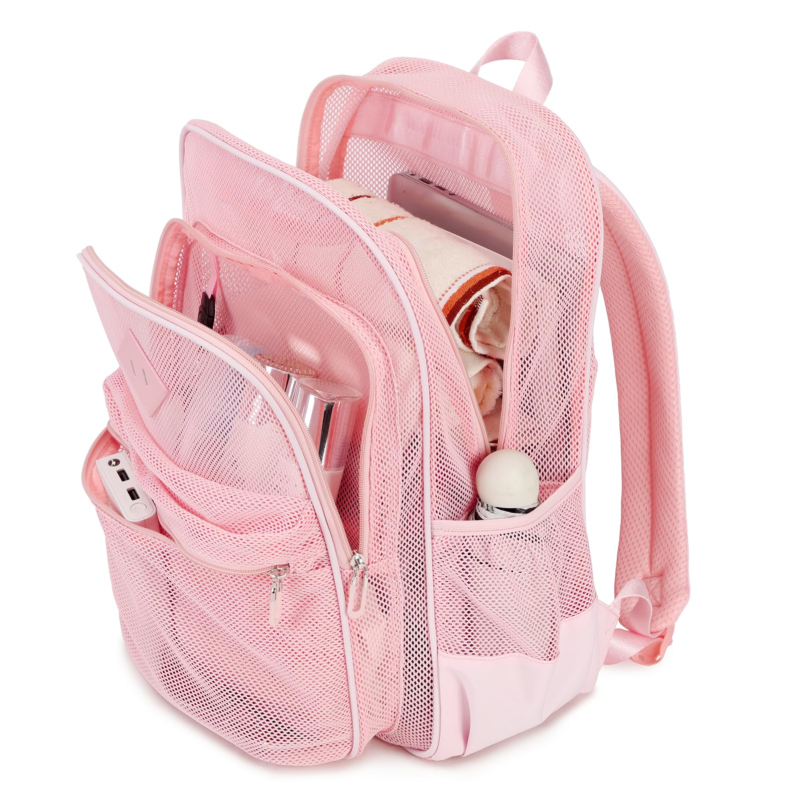 Foto 5 pulgar | Mochila Moonbaby Mesh Heavy Duty Rosa para Niñas - Venta Internacional