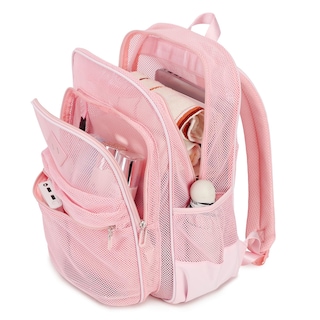 Foto 4 | Mochila Moonbaby Mesh Heavy Duty Rosa para Niñas - Venta Internacional