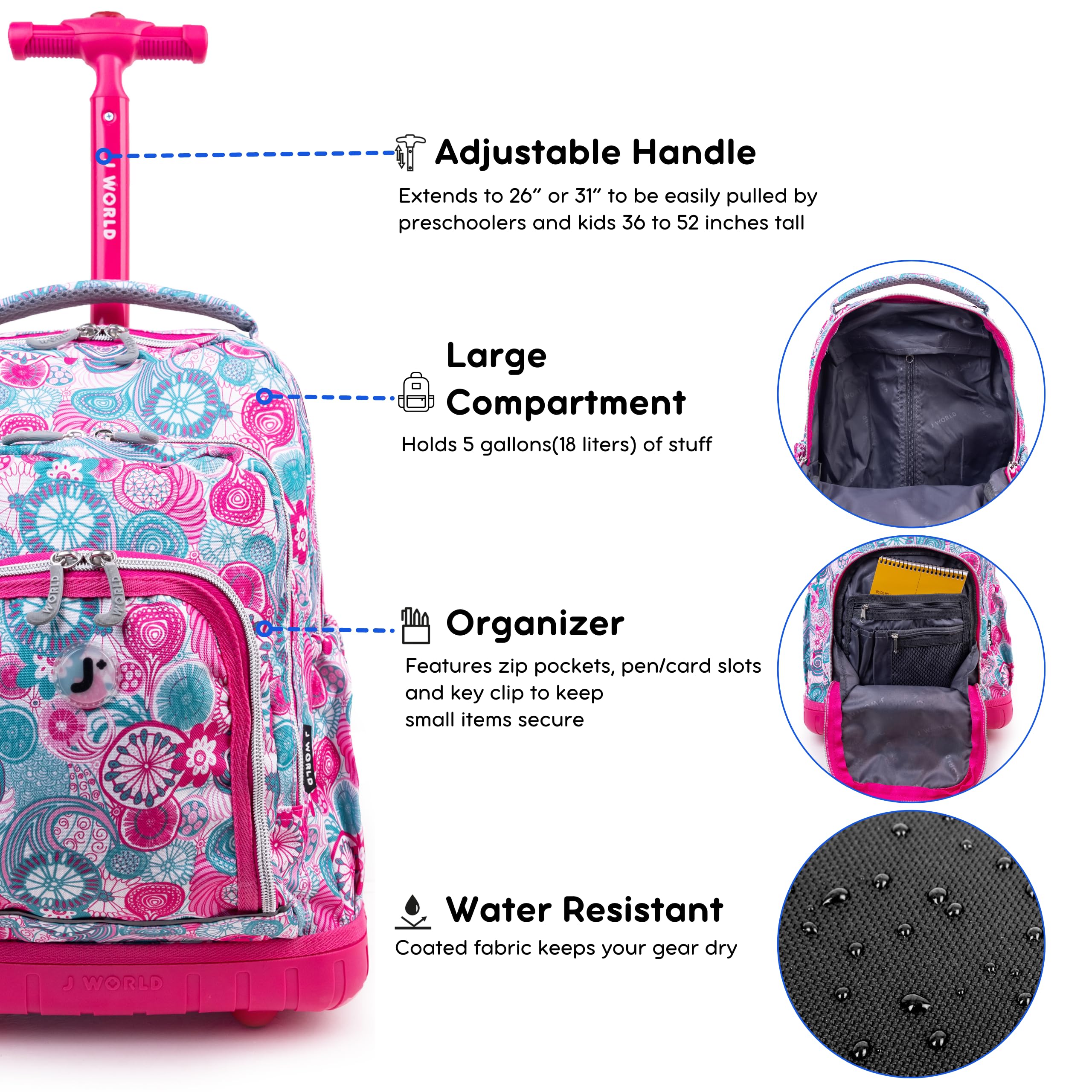 Foto 3 pulgar | Set de Mochila + Lonchera J World Lollipop Kids Multicolor - Venta Internacional