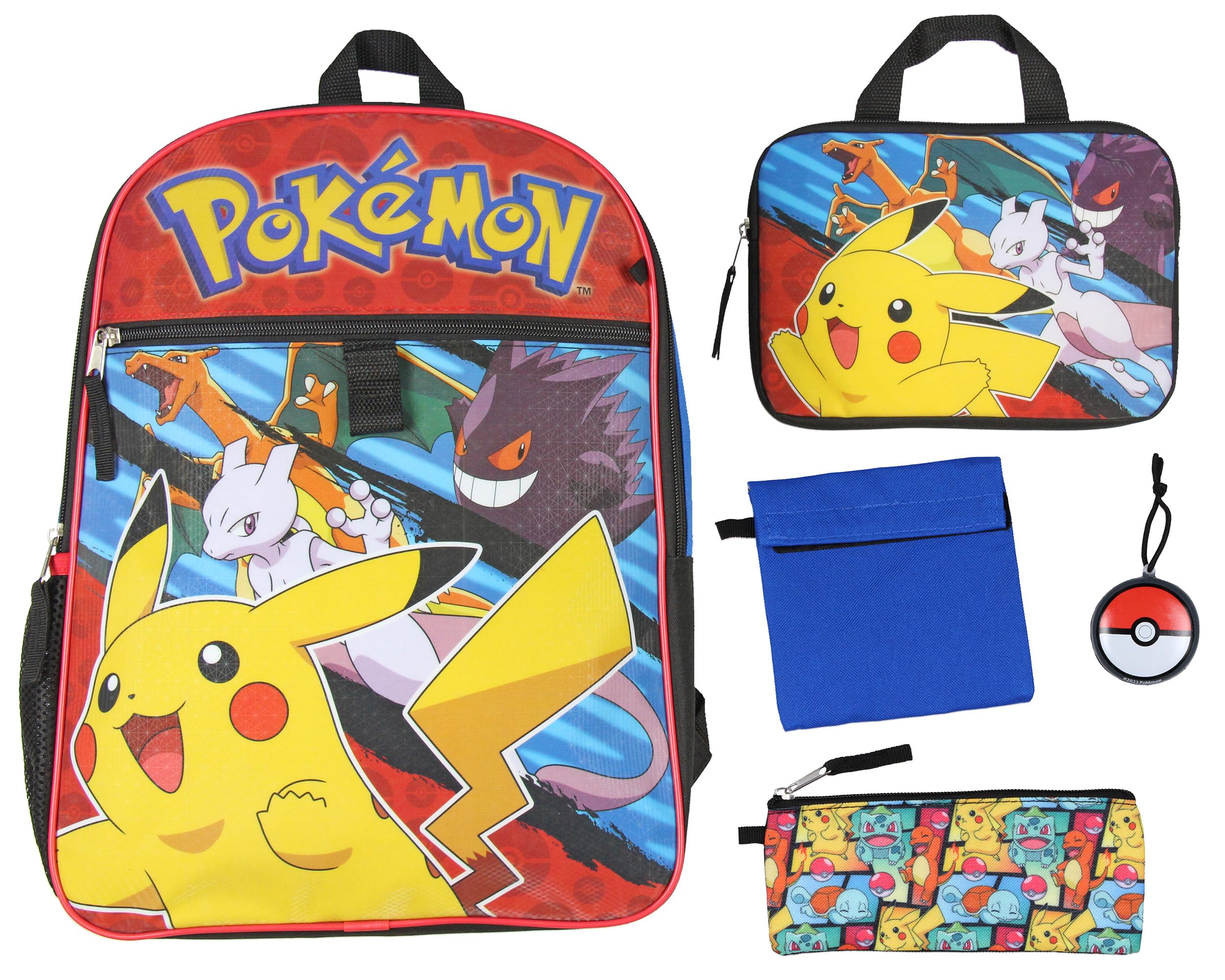 Foto 2 pulgar | Mochila Bioworld Pokémon con Juego Combinado de 5 Piezas- Venta Internacional