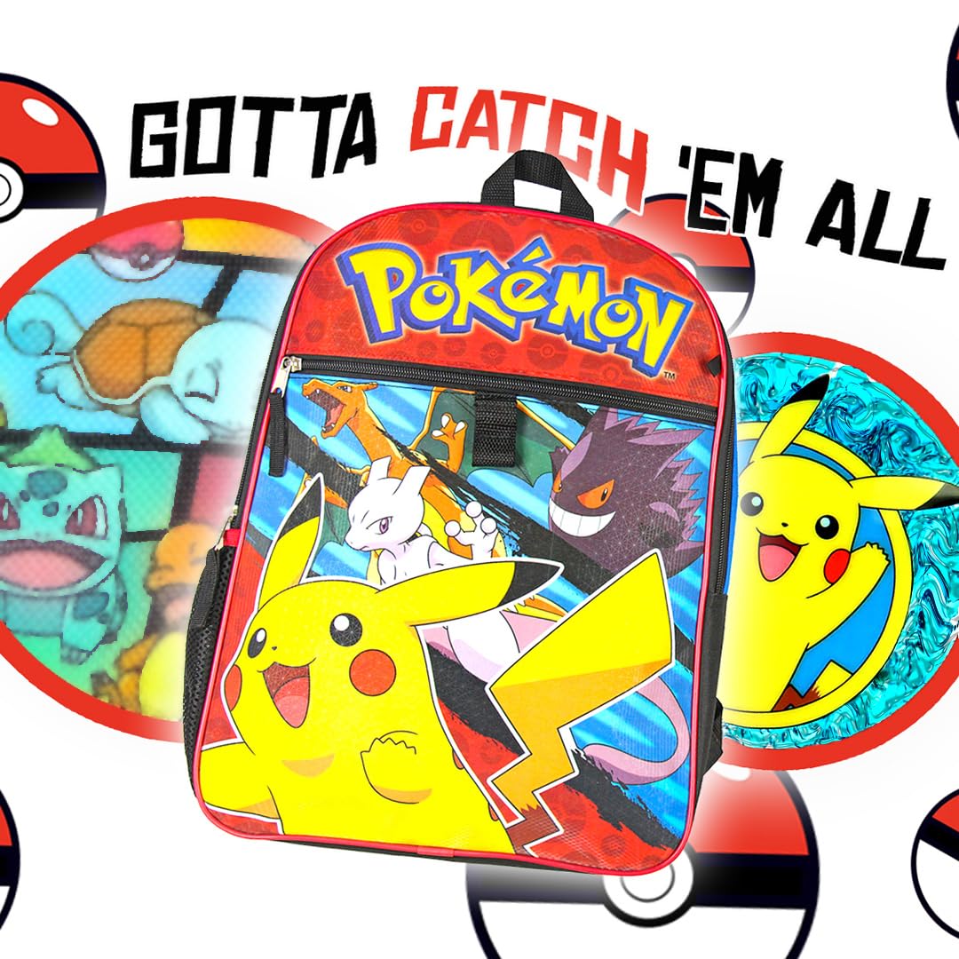 Foto 7 pulgar | Mochila Bioworld Pokémon con Juego Combinado de 5 Piezas- Venta Internacional