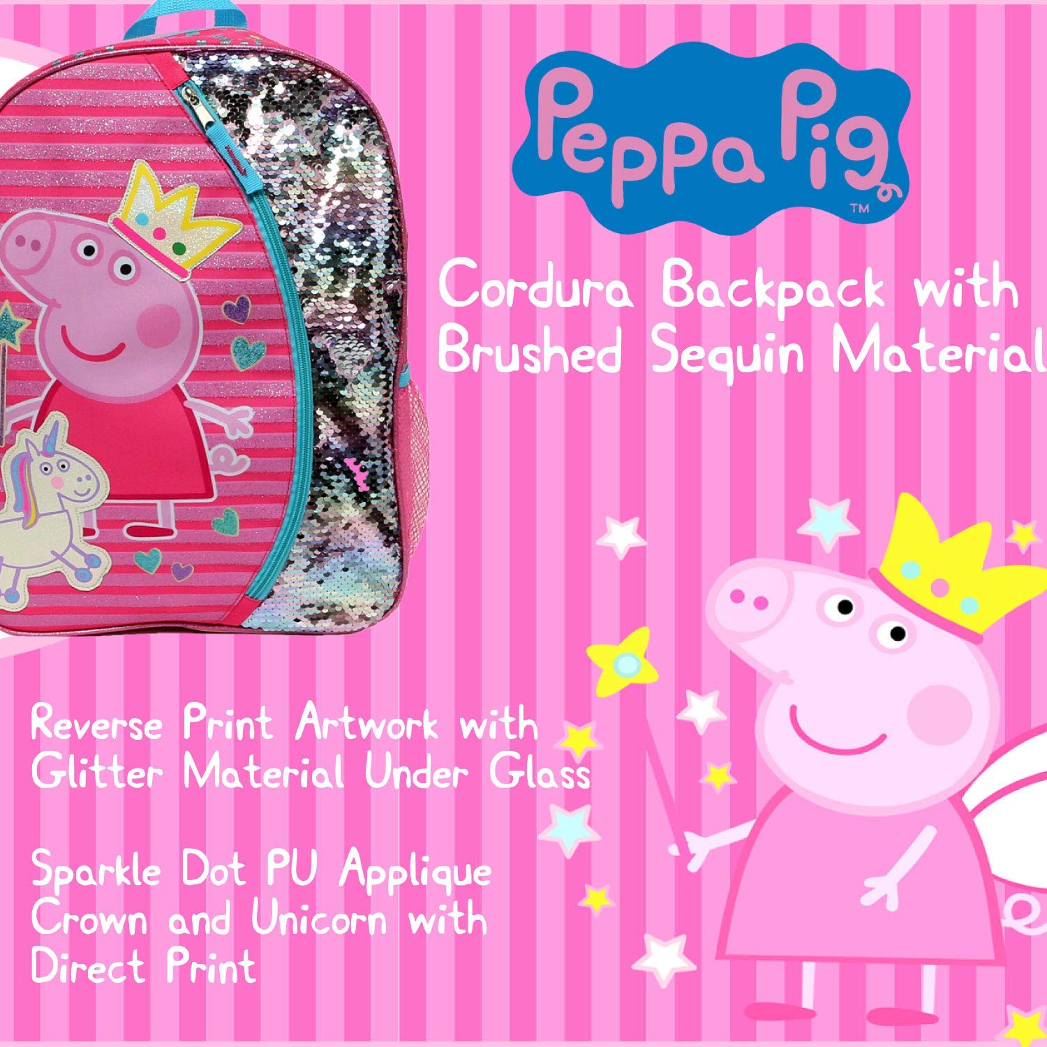 Foto 6 | Mochila Peppa Pig para Niña- Venta Internacional