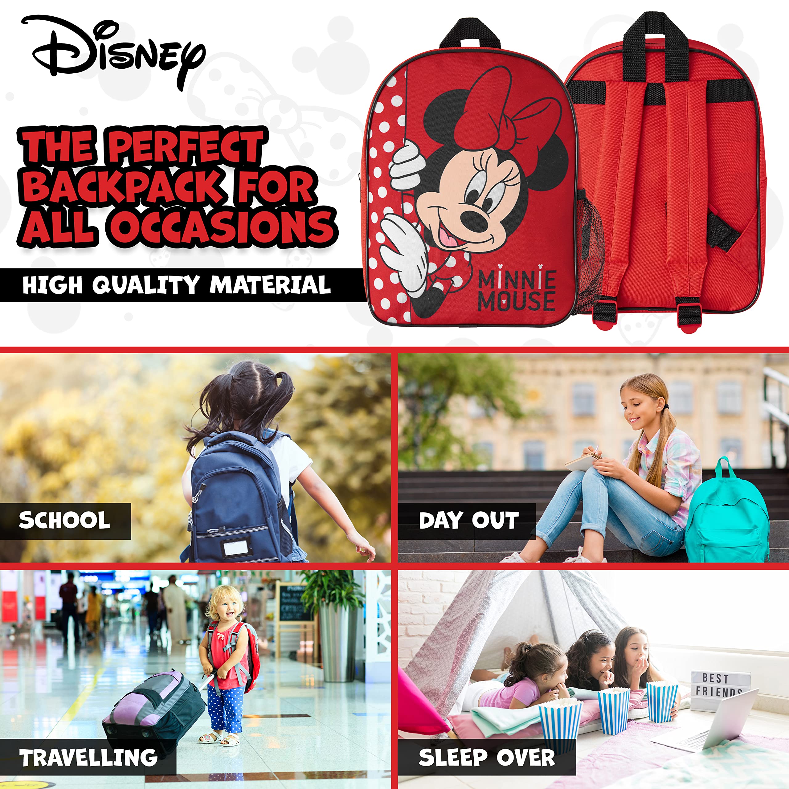 Foto 6 pulgar | Mochila Disney Travel para Niños Y Niñas con Botella de Agua - Venta Internacional