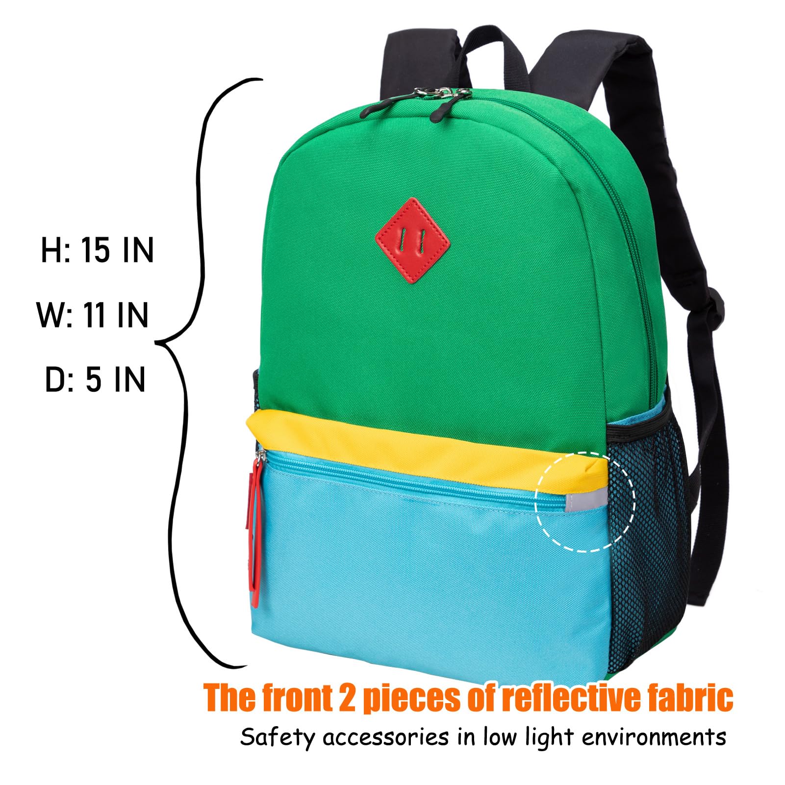 Foto 3 pulgar | Mochila Hawlander Little Kids Verde Azul 16l 3-6 Años - Venta Internacional.