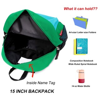Foto 4 | Mochila Hawlander Little Kids Verde Azul 16l 3-6 Años - Venta Internacional.