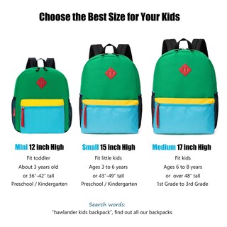 Foto 5 | Mochila Hawlander Little Kids Verde Azul 16l 3-6 Años - Venta Internacional.