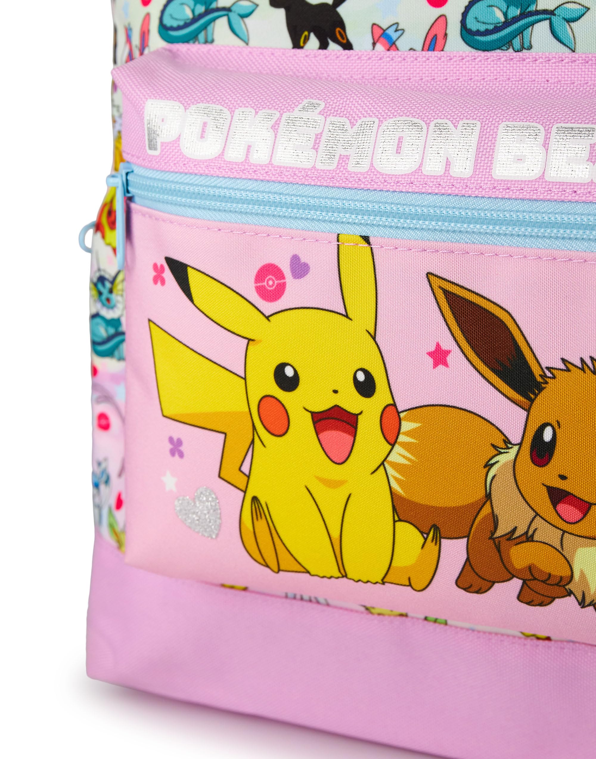 Foto 6 pulgar | Mochila Pokémon Girls Pink Glitter School Eevee Besties - Venta Internacional