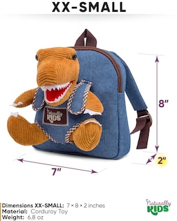 Foto 3 | Mochila Naturally Kids con Minidinosaurio para Niños de 2 Años - Venta Internacional
