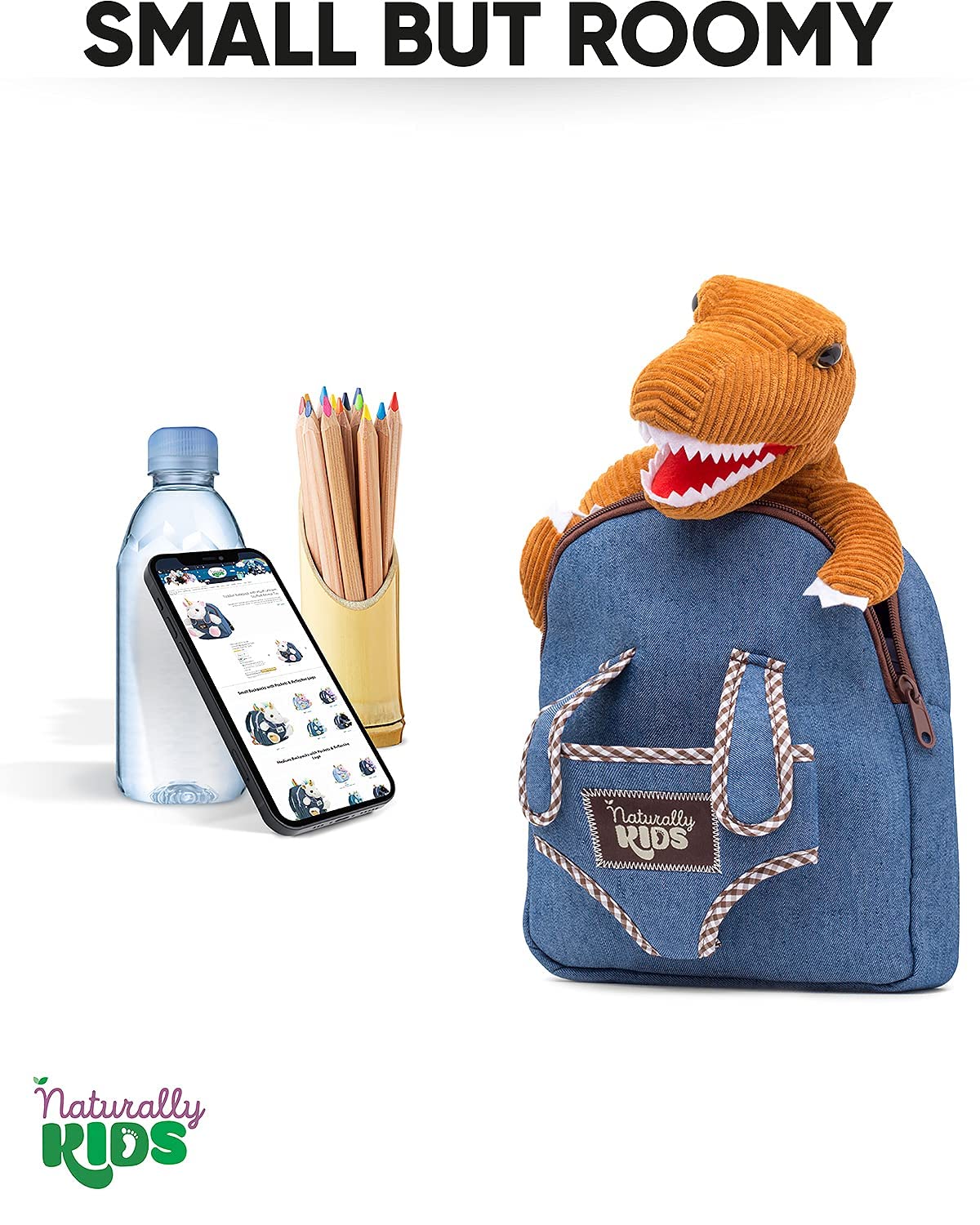 Foto 7 pulgar | Mochila Naturally Kids con Minidinosaurio para Niños de 2 Años - Venta Internacional