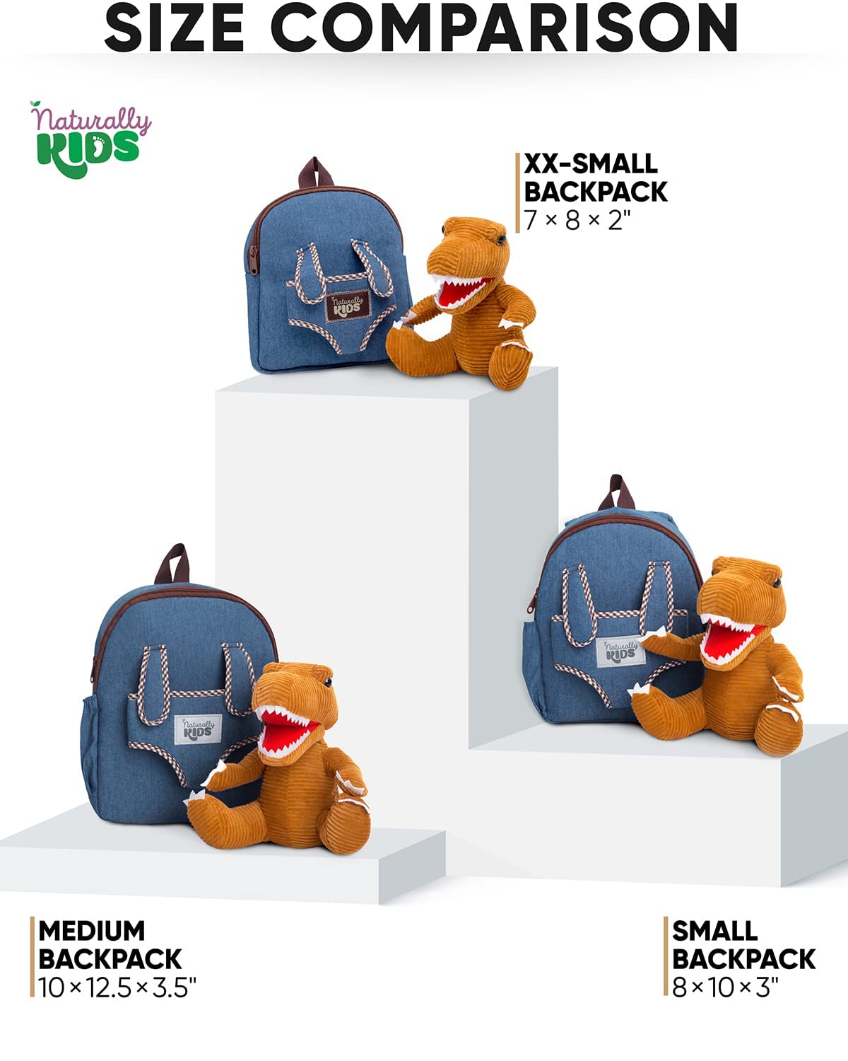 Foto 7 | Mochila Naturally Kids con Minidinosaurio para Niños de 2 Años - Venta Internacional