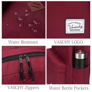 Foto 4 | Mochila Vaschy Burdeos Ligera e Impermeable para Deportes - Venta Internacional