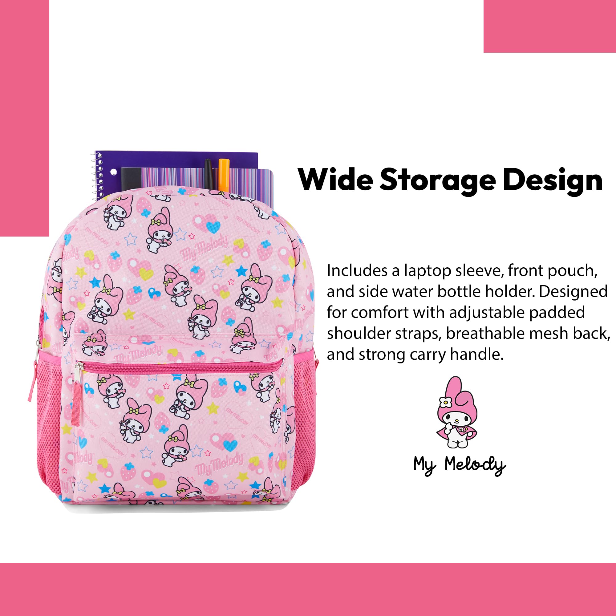 Foto 4 pulgar | Mochila Sanrio Hello Kitty Allover Rosa-Venta Internacional