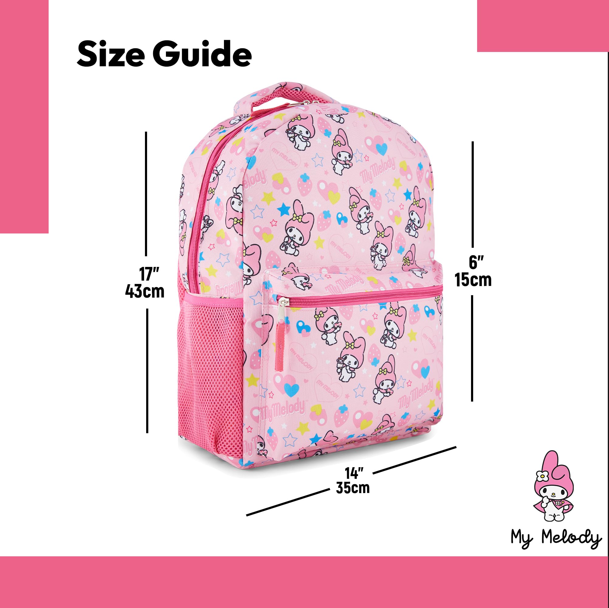Foto 5 pulgar | Mochila Sanrio Hello Kitty Allover Rosa-Venta Internacional