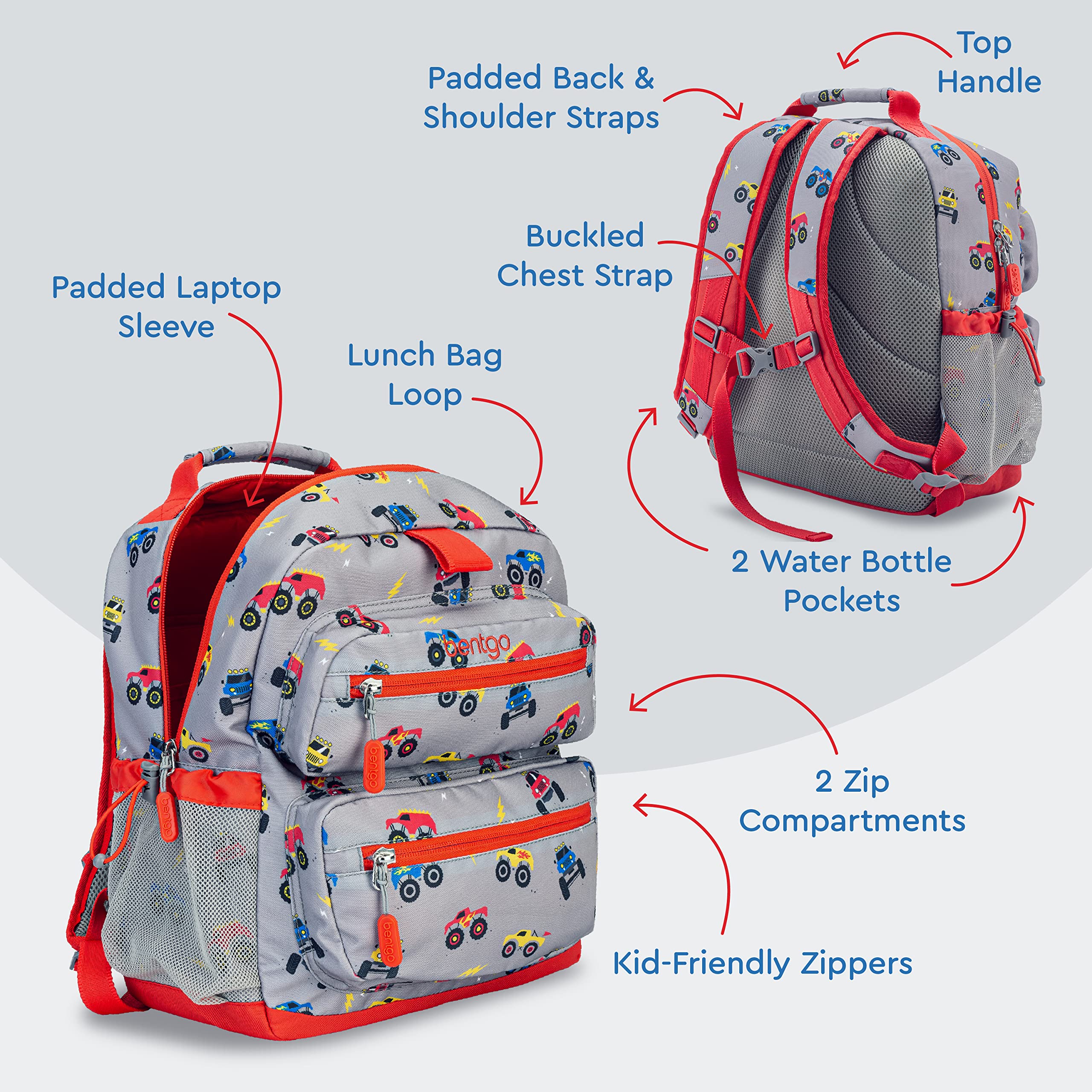 Foto 4 pulgar | Mochila Bentgo Kids Ligera de 35,56 Cm con Interior Espacioso - Venta Internacional