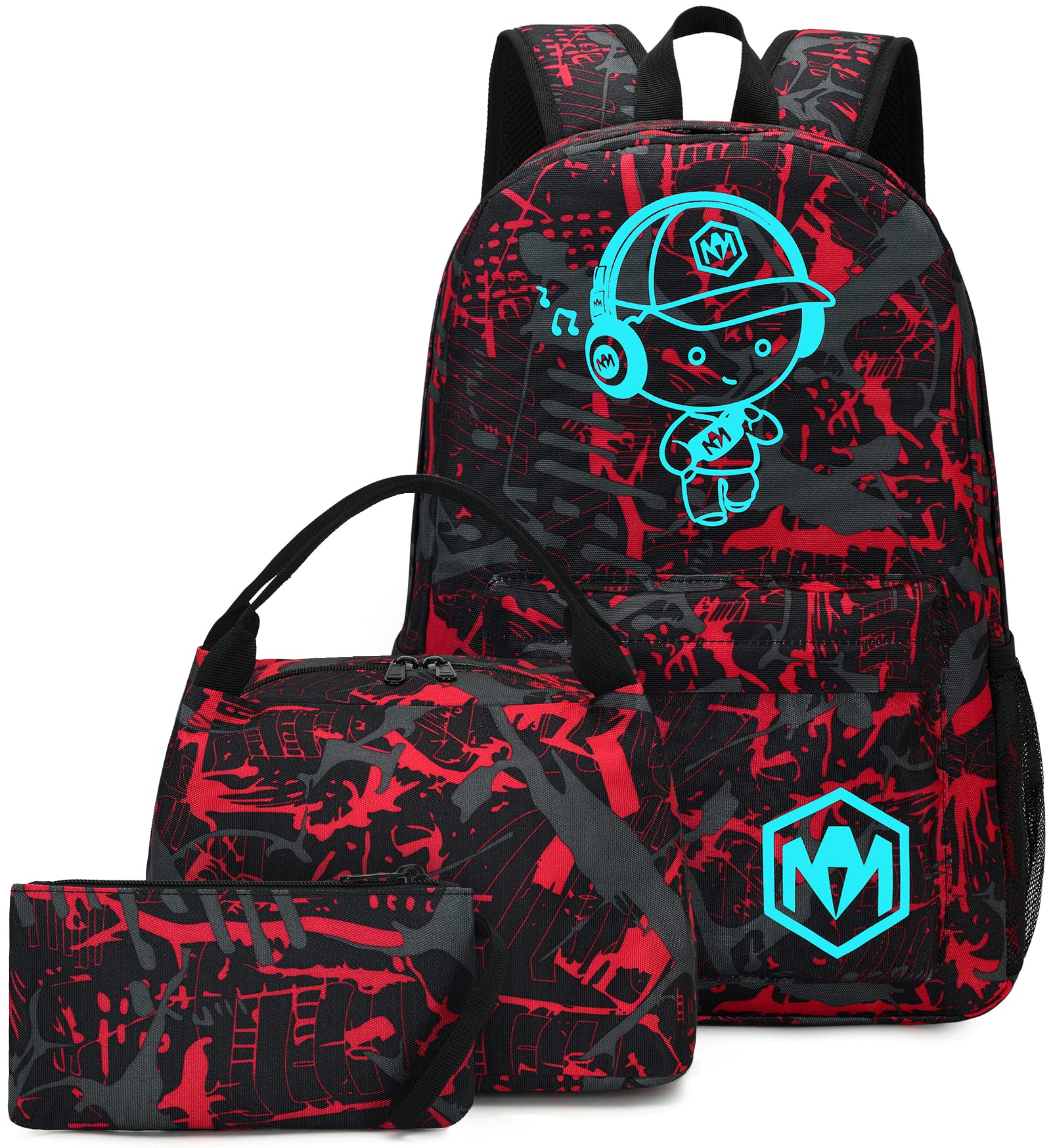 Foto 2 pulgar | Mochila con Lonchera y Lapicera Bluboon Negras-Venta Internacional