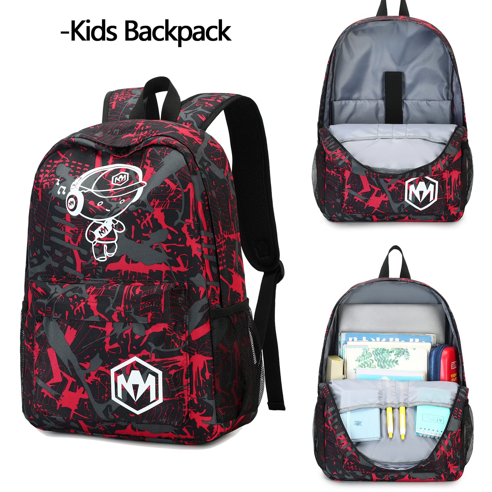 Foto 6 pulgar | Mochila con Lonchera y Lapicera Bluboon Negras-Venta Internacional
