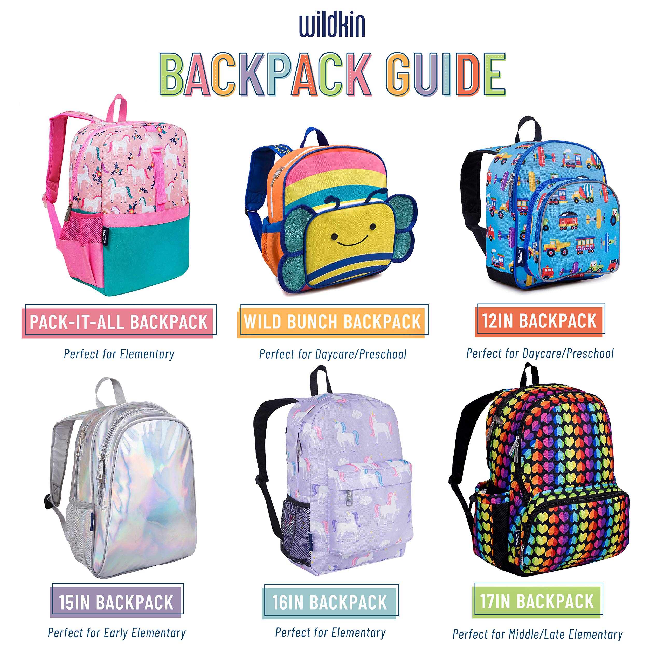 Foto 6 pulgar | Mochila Wildkin Kids 30 cm para Niño- Venta Internacional