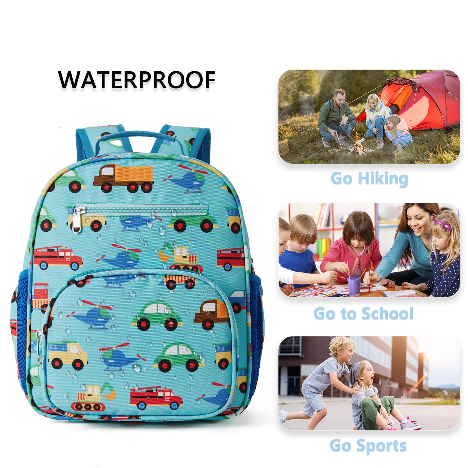 Foto 3 pulgar | Mochila Telena Kids Blue Unicorn Resistente al Agua - Venta Internacional