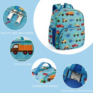 Foto 3 | Mochila Telena Kids Blue Unicorn Resistente al Agua - Venta Internacional