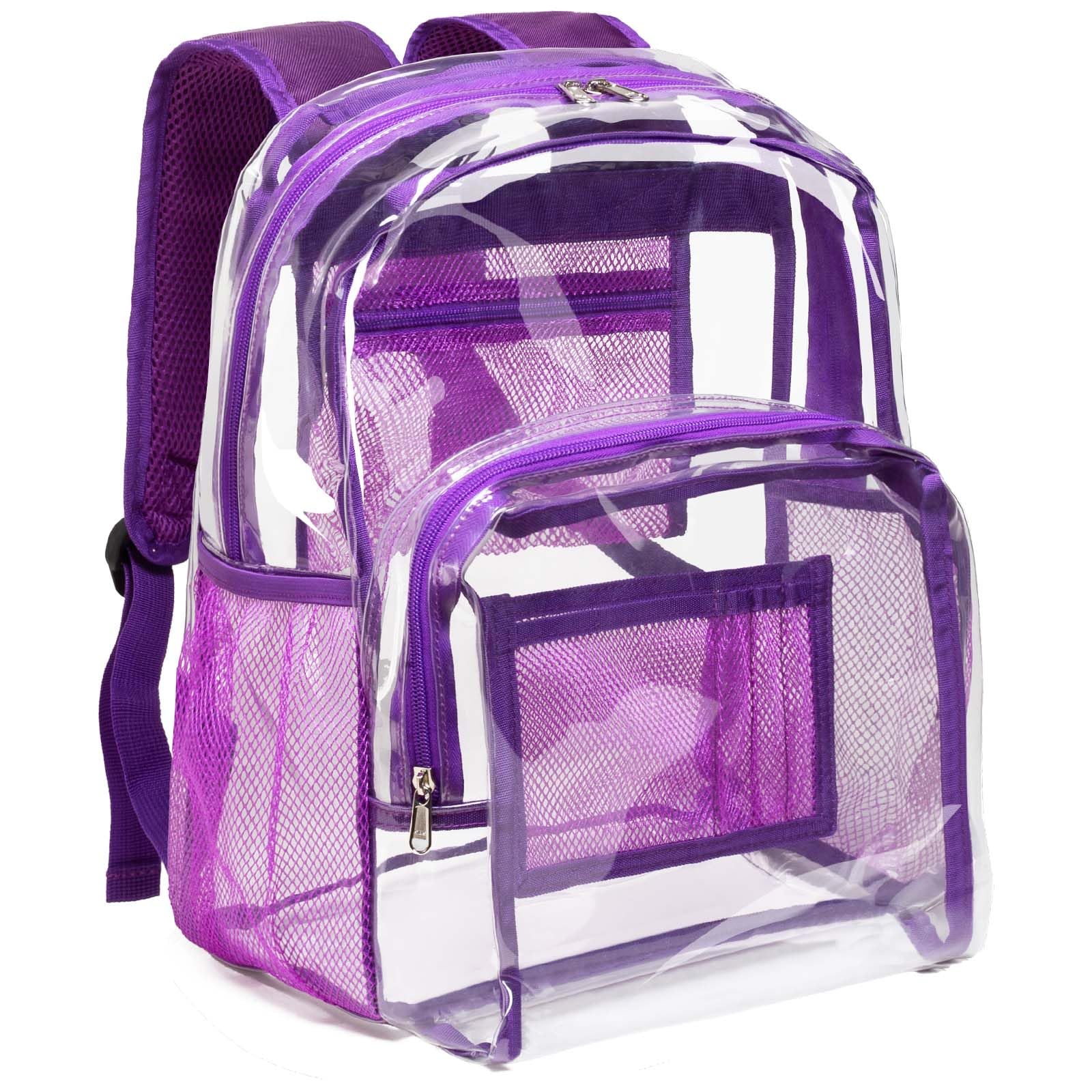 Foto 2 pulgar | Mochila Vorspack de Pvc Transparente Color Morado - Venta Internacional