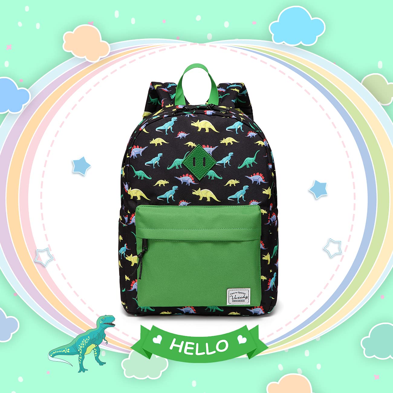 Foto 8 pulgar | Mochila Vaschy Dinosaur Para Niños - Venta Internacional