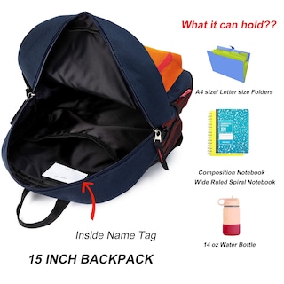 Foto 4 | Mochila HawLander Little Kids 16 L Azul Marino - Venta Internacional