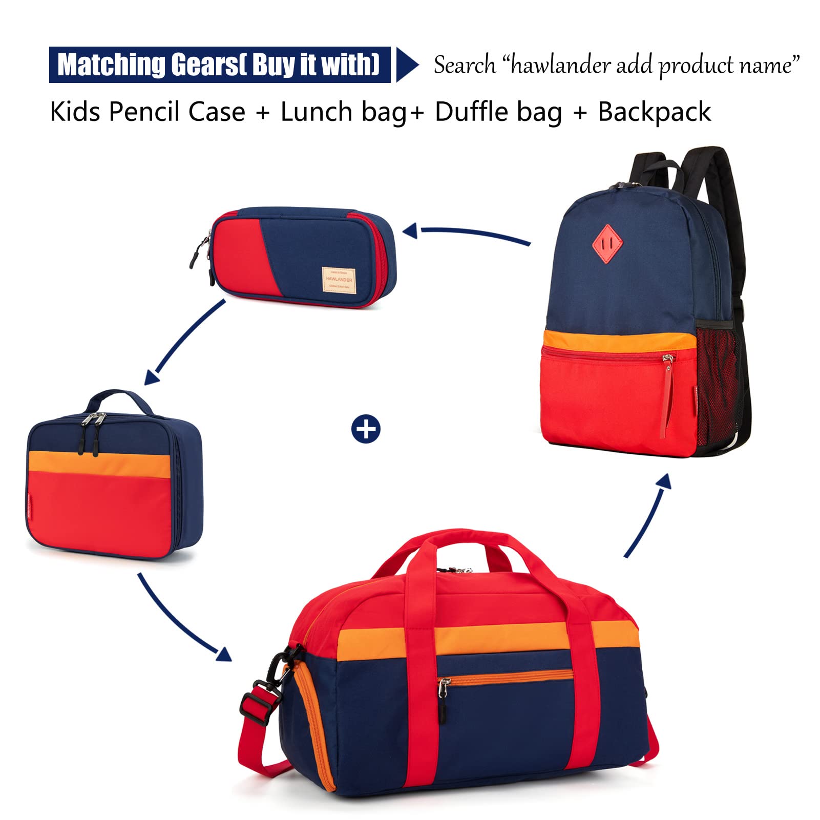 Foto 6 pulgar | Mochila HawLander Little Kids 16 L Azul Marino - Venta Internacional