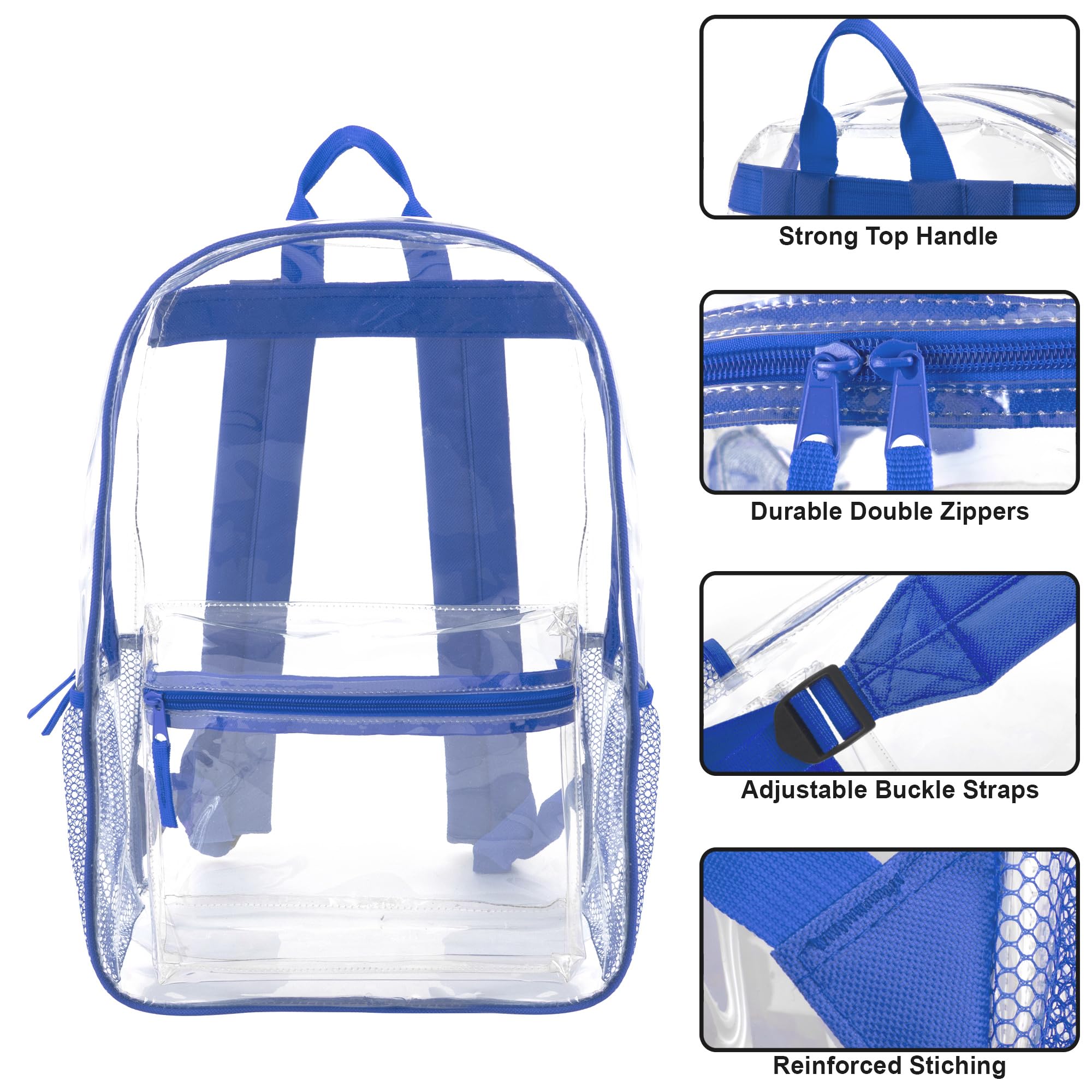 Foto 3 pulgar | Mochila Trail Maker de Pvc Azul Transparente para Niños - Venta Internacional