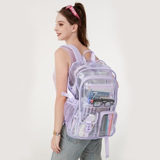 Foto 6 | Mochila Abshoo Grande Transparente Morada en Edad Escolar - Venta Internacional
