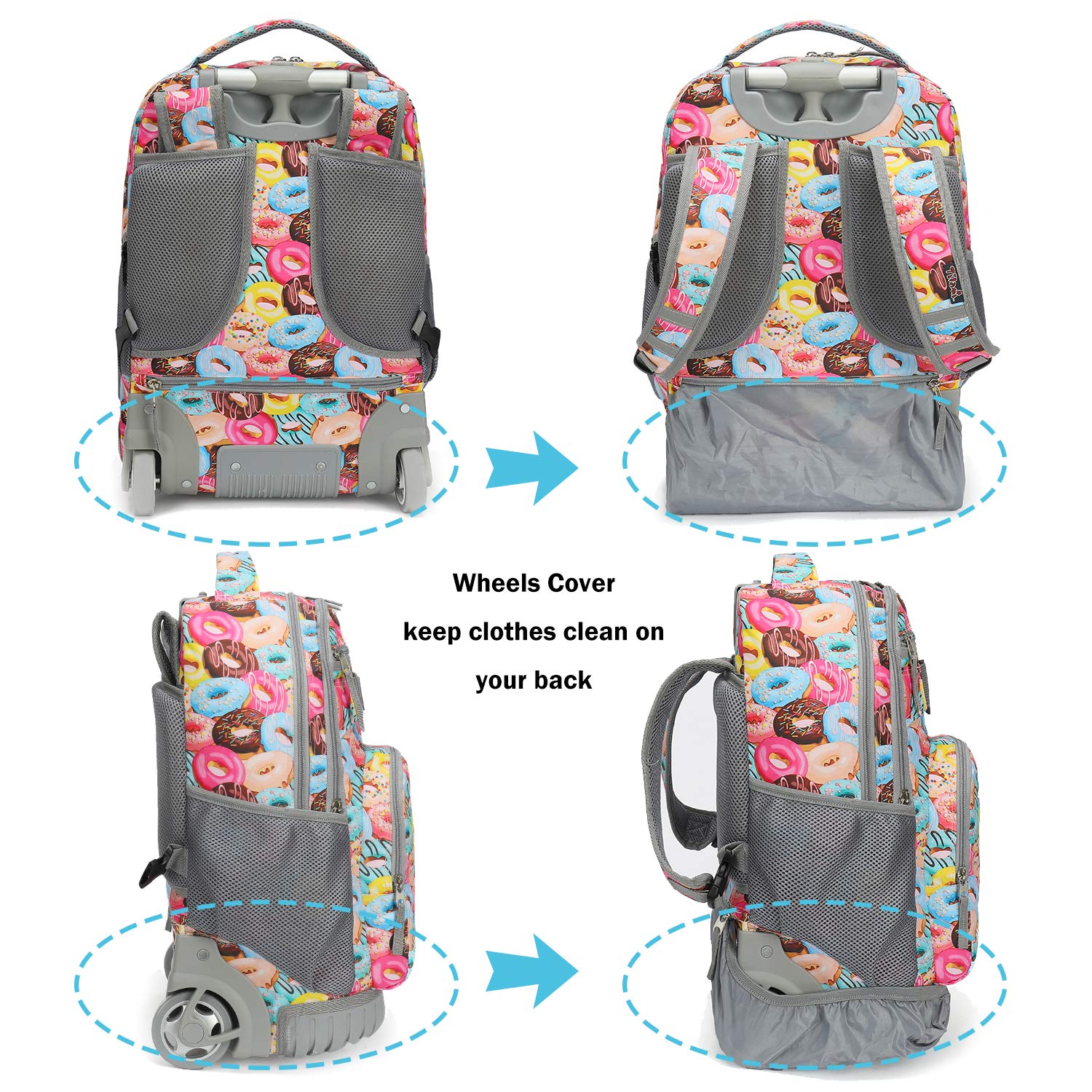 Foto 4 | Mochila Enrollable Tilami con Ruedas - Venta Internacional