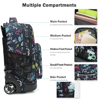 Foto 3 | Mochila con Ruedas Tilami 48 cm - Venta Internacional
