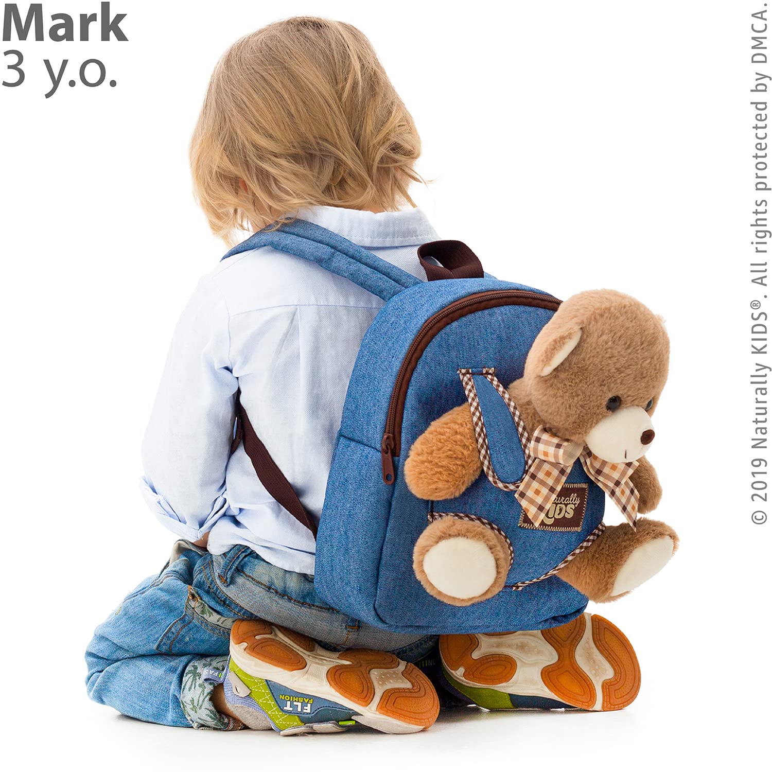 Foto 7 pulgar | Mochila Naturally Kids con Forma de Oso de Peluche para Niños - Venta Internacional