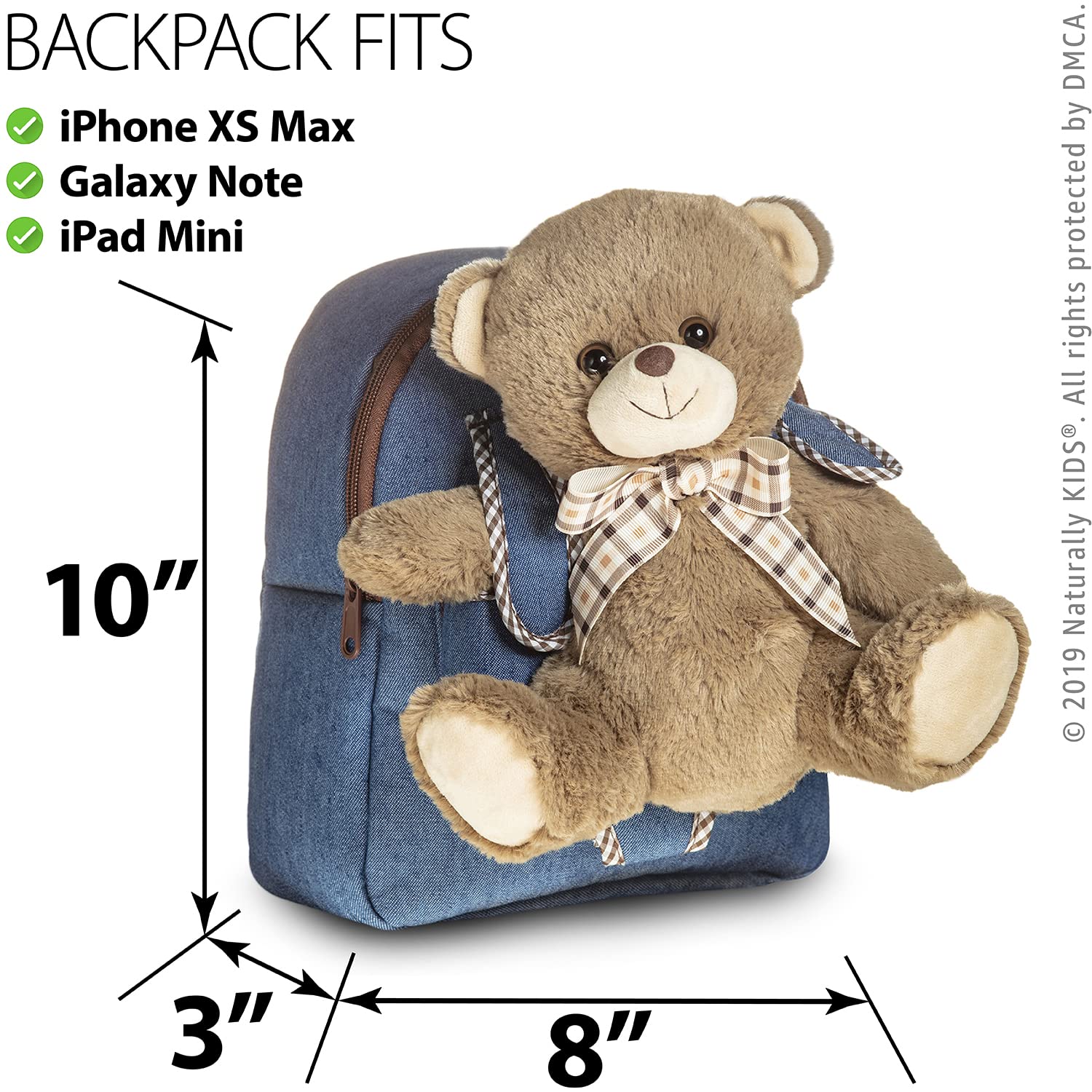 Foto 8 pulgar | Mochila Naturally Kids con Forma de Oso de Peluche para Niños - Venta Internacional