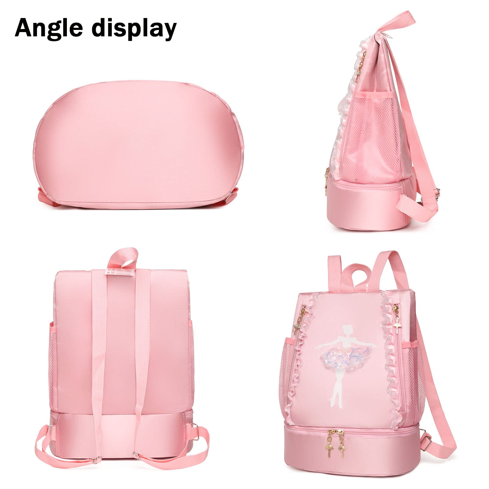 Foto 3 pulgar | Mochila de Baile Yitengteng Ballet Dance Rosa para Niña - Venta Internacional