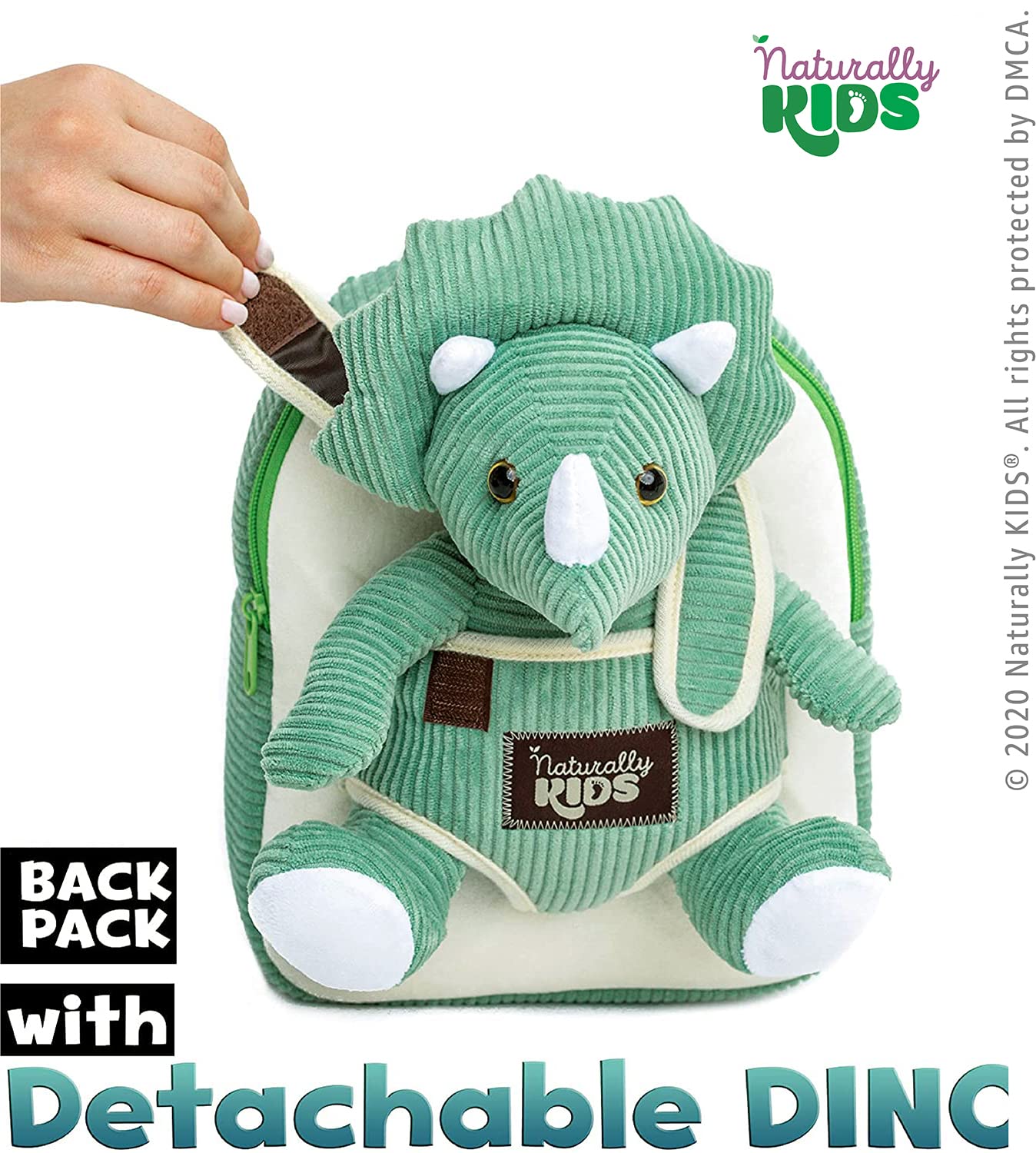 Foto 4 pulgar | Mochila Naturally Kids con Dinosaurios Pequeños para Niños - Venta Internacional