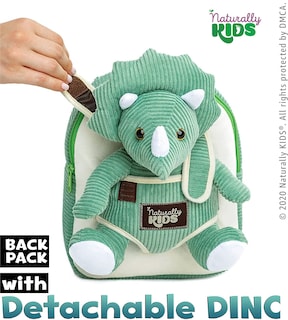 Foto 3 | Mochila Naturally Kids con Dinosaurios Pequeños para Niños - Venta Internacional