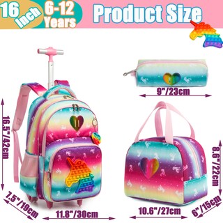 Foto 2 | Mochila Enrollable Meetbelify Unicorn para Niñas - Venta Internacional