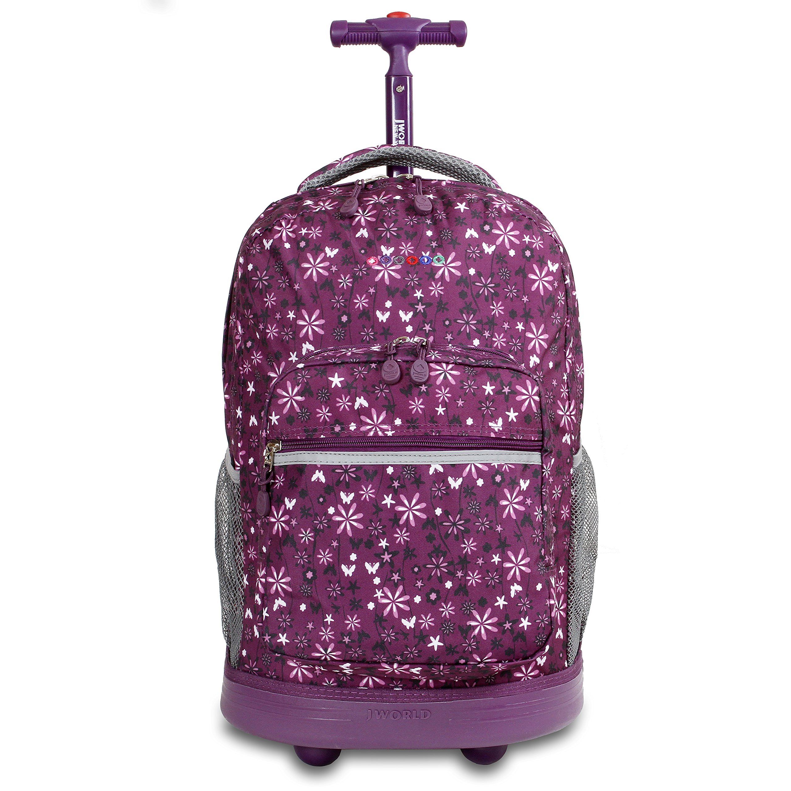 Foto 2 pulgar | Mochila con Ruedas J World New York Sunrise Garden Morada - Venta Internacional