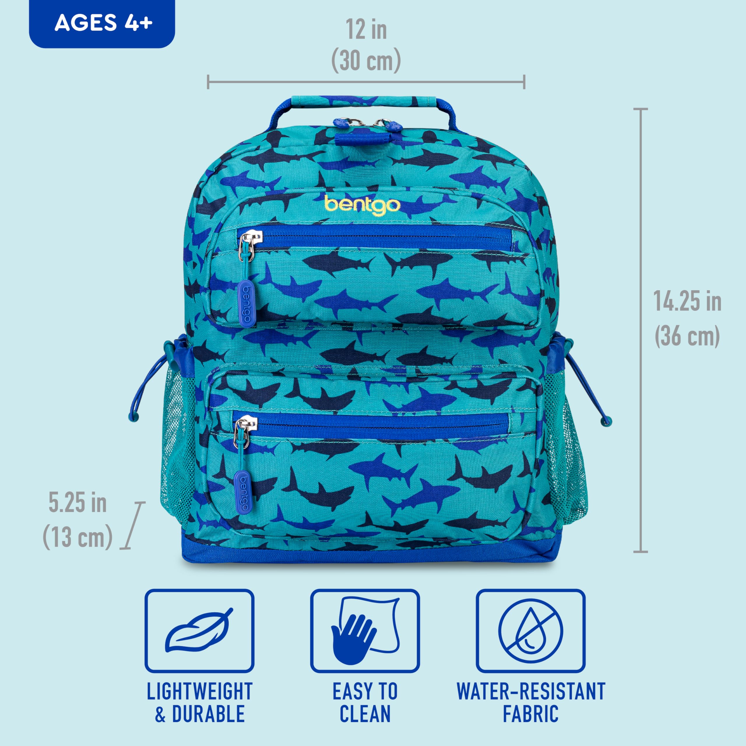 Foto 5 pulgar | Mochila Bentgo Kids Ligera de 14 Pulgadas para Escuela y Viajes Shark - Venta Internacional