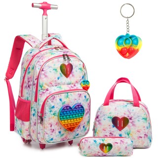 Foto 1 | Mochila Enrollable Meetbelify con Lonchera y Estuche para Lápices - Multicolor - Venta Internacional