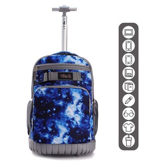Foto 3 | Mochila con Ruedas Tilami Galaxy Blue De 19 Pulgadas con Bolsa de Almuerzo - Venta Internacional