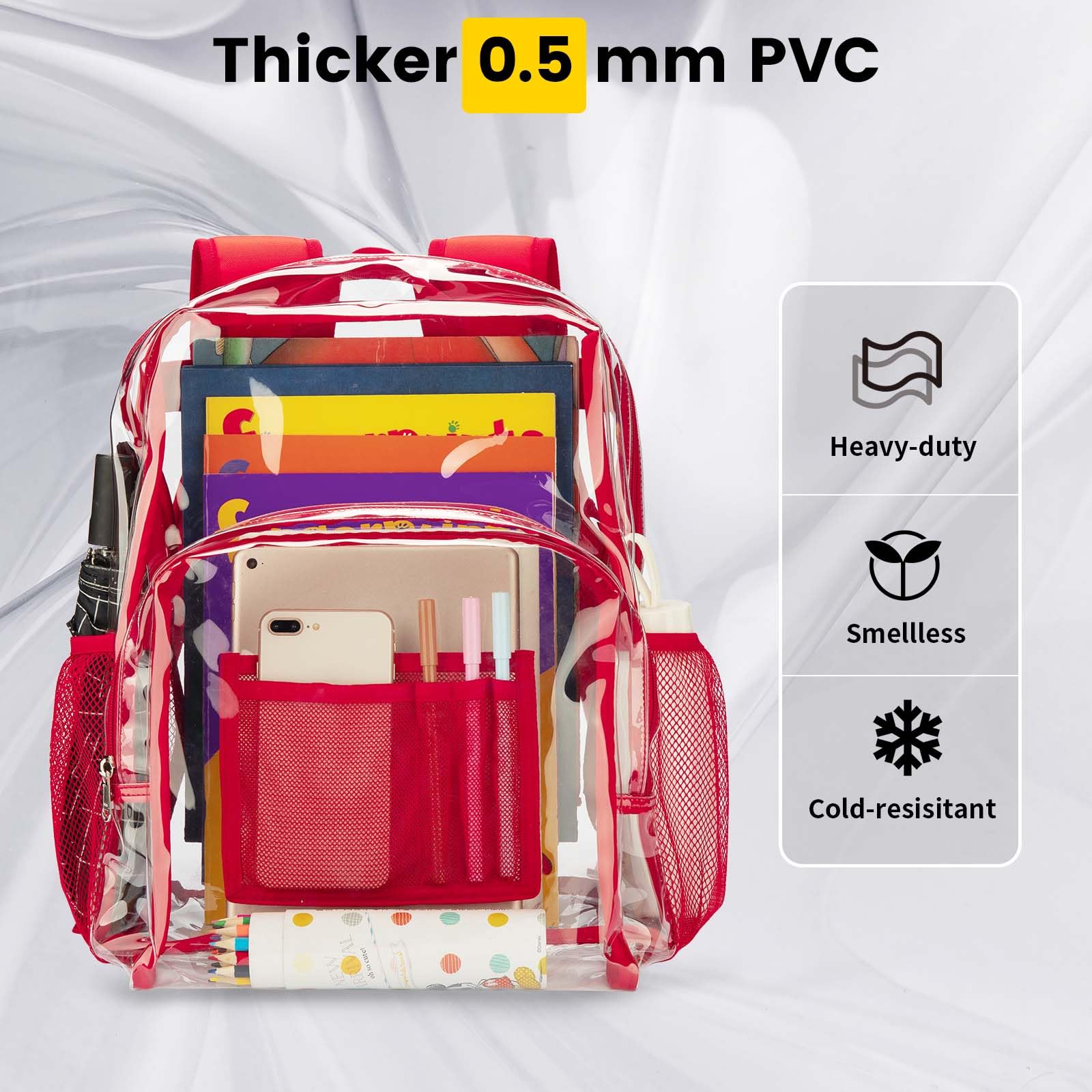 Foto 4 pulgar | Mochila Vorspack de Pvc Transparente - Venta Internacional