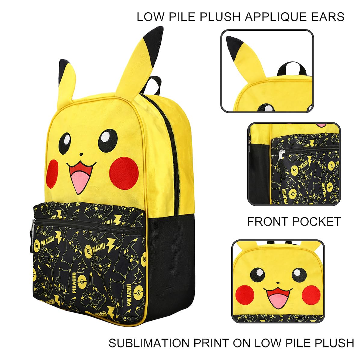 Foto 6 pulgar | Mochila Bioworld Pokémon Pikachu Character- Venta Internacional