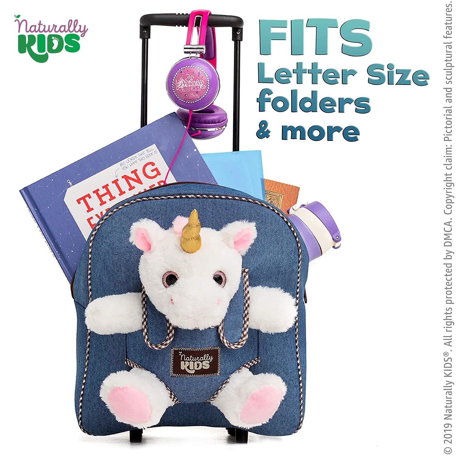 Foto 6 pulgar | Mochila Enrollable Naturally Kids Unicorn Para Niñas - Venta Internacional