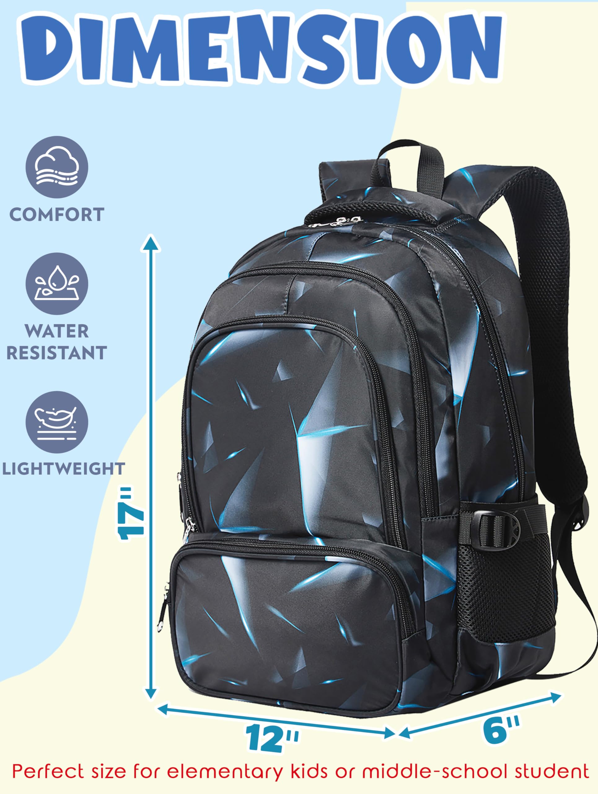 Foto 2 | Mochila Bluefairy Kids 17 Pulgadas para Niños - Venta Internacional
