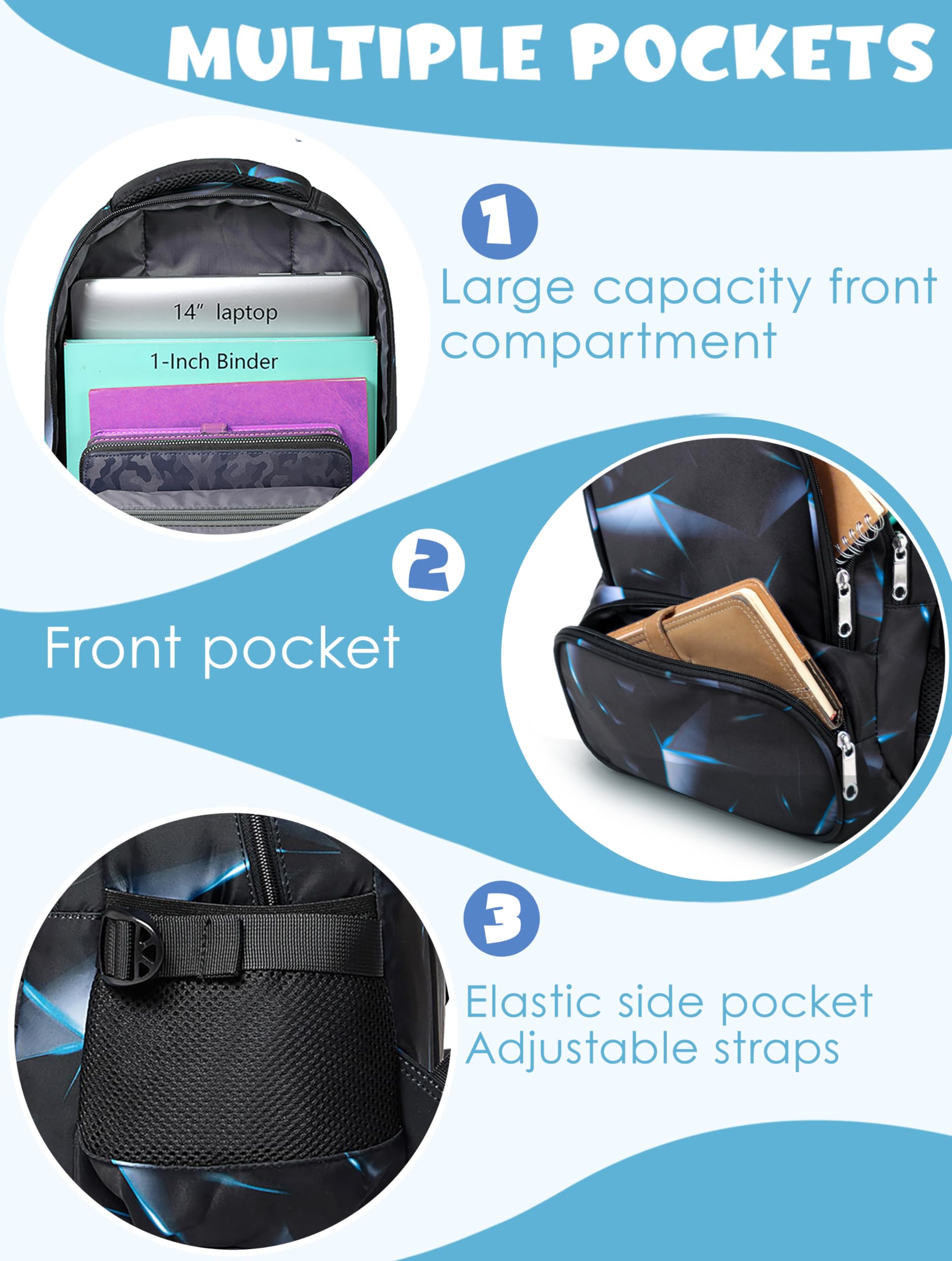 Foto 4 pulgar | Mochila Bluefairy Kids 17 Pulgadas para Niños - Venta Internacional